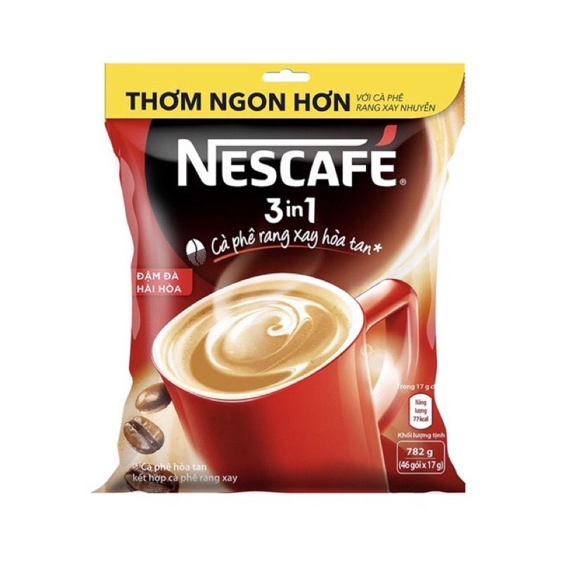 Nestcafe cà phê 46 gói 3in1(46 gói*17gr- date mới)
