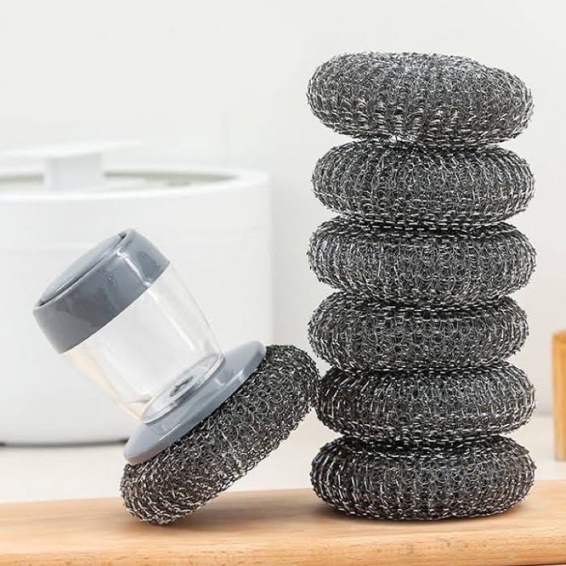 Cọ xoong nồi đa năng có ngăn chứa nước rửa