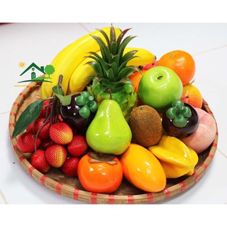Combo bộ mâm trái cây mô hình cao cấp dùng trưng trang trí có 3 combo
