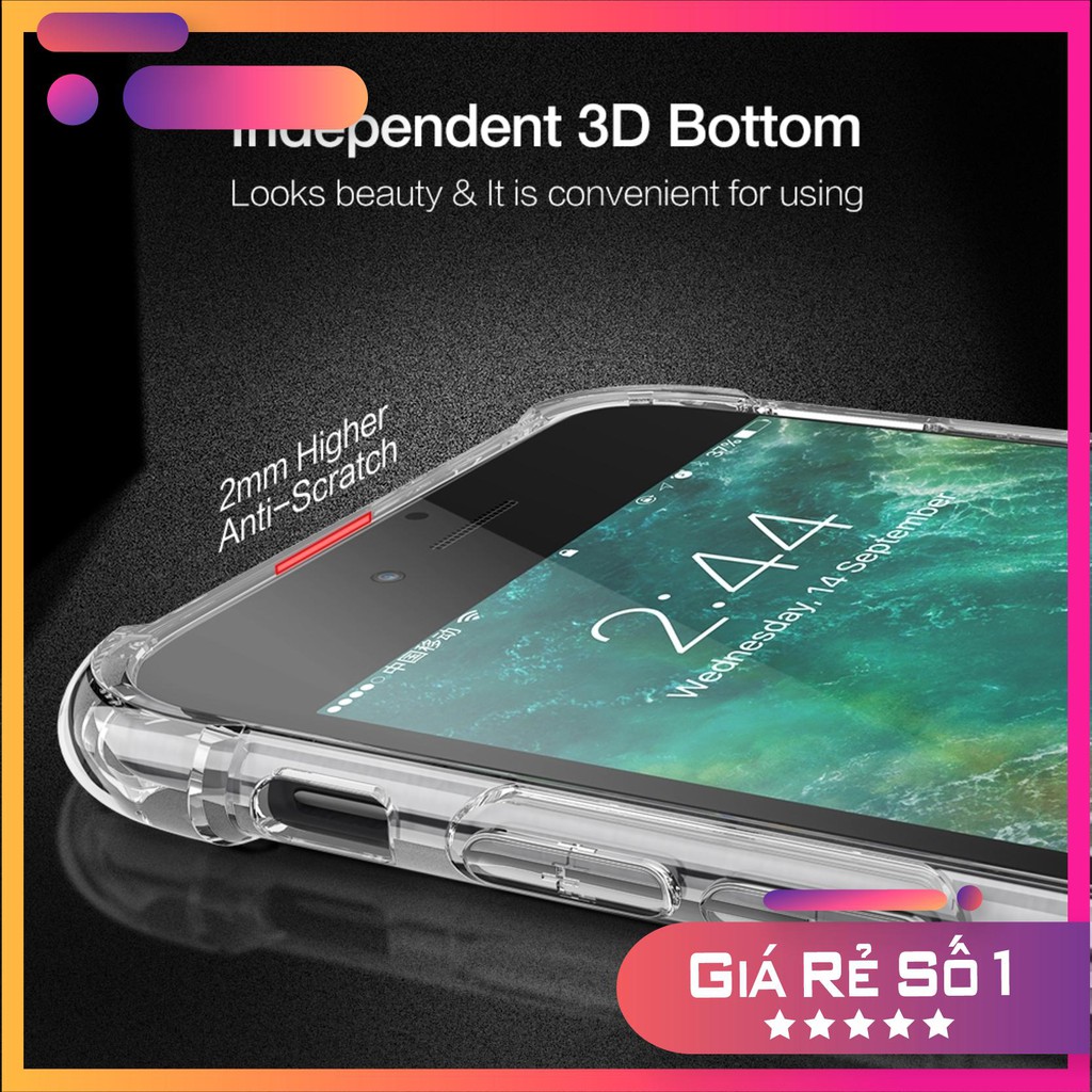 Ốp lưng TPU mềm trong suốt chống sốc cho iPhone 6s 6 7 8 Plus XS Max XR X 11 PRO MAX