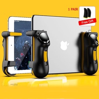 🆔Tay cầm chơi game Ipad tặng kèm 4 bao tay chơi game ff,pubg,rol,... auto táp siêu nhanh 32 nhịp/s, nút bắn pubg gaming.