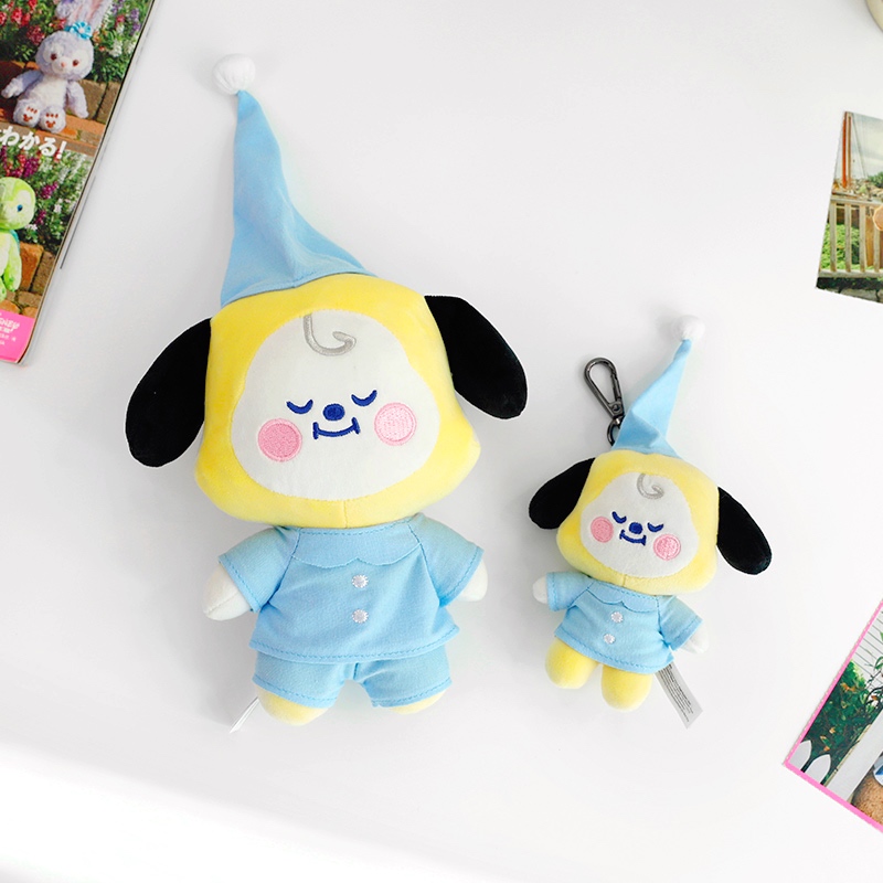 Móc Khóa Hình Búp Bê BT21 Nhồi Bông Dễ Thương