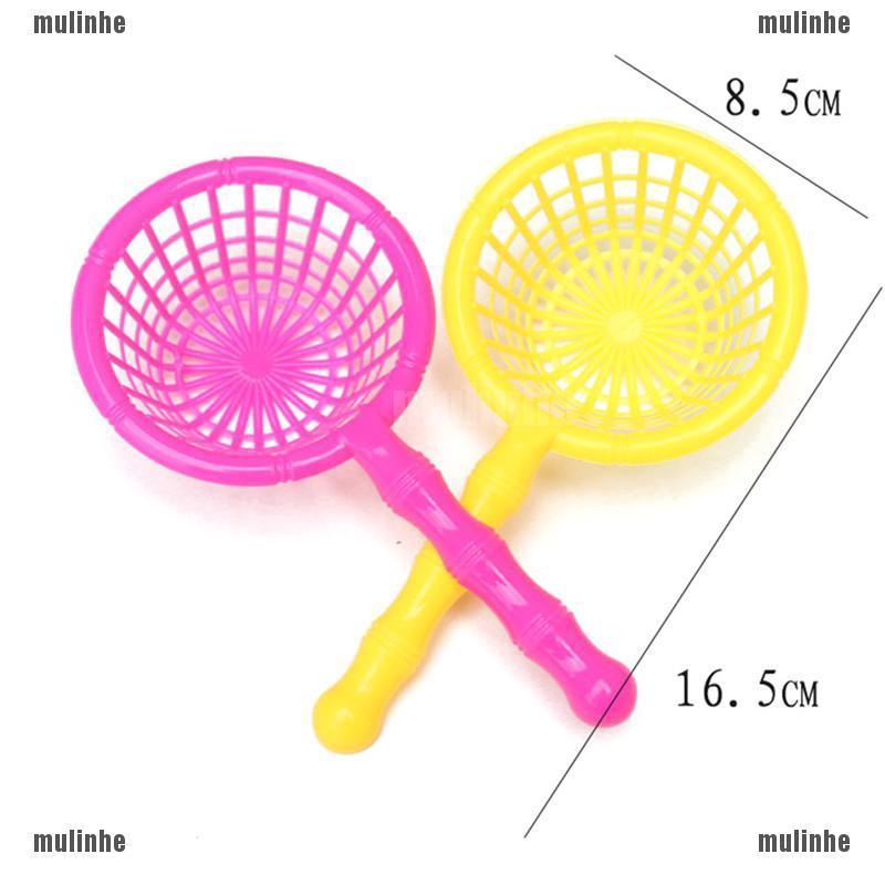 Mul❤ Set 2 Lưới Bắt Cá Bằng Nhựa 16.5cm Dành Cho Bé