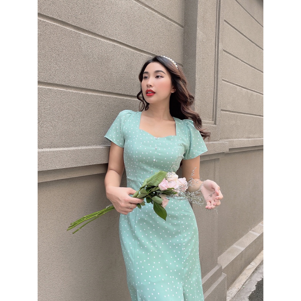 Đầm đuôi cá cách điệu đính ngọc trẻ trung Florence C387 Cin House