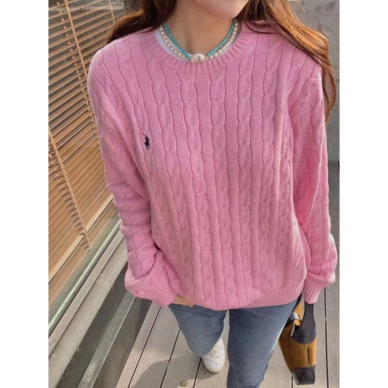 Áo Sweater Dệt Kim Tay Dài Dáng Rộng Thêu Họa Tiết Kiểu Retro Hàn Quốc Xinh Xắn Cho Nữ