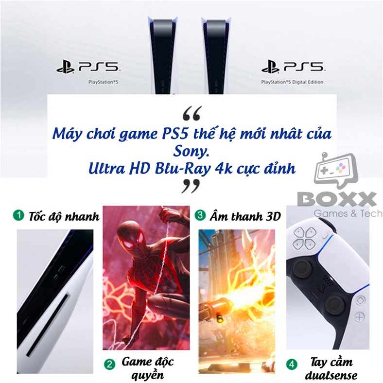 [Mã giảm 8% đơn 3000K] Máy PS5, Máy Playstation 5 bản Standard kèm quà tặng | BigBuy360 - bigbuy360.vn