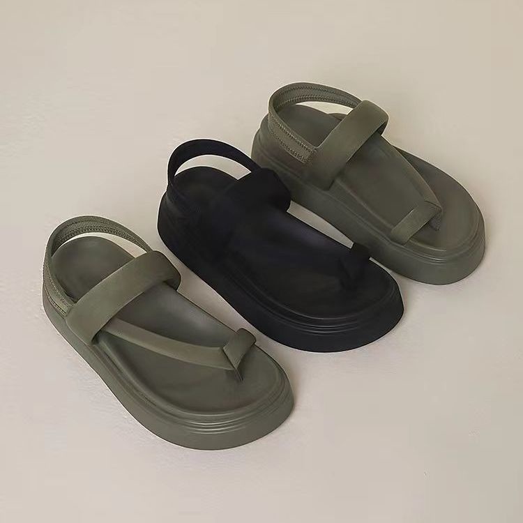 Giày Sandal Đế Dày Thời Trang Mùa Hè Phong Cách Retro