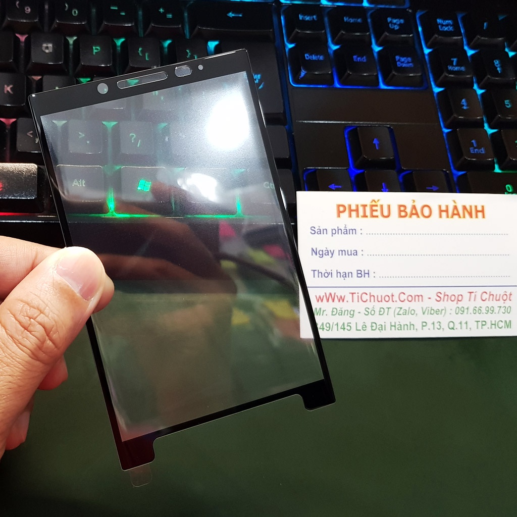 [Ảnh Thật] Kính CL BlackBerry Key2/ KeyTwo FULL Màn cong 3D, KEO VIỀN