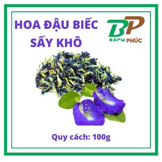 Trà hoa đậu biếc sấy khô 100g - nguyên liệu pha chế trà - kho pha chế bách phúc đà nẵng
