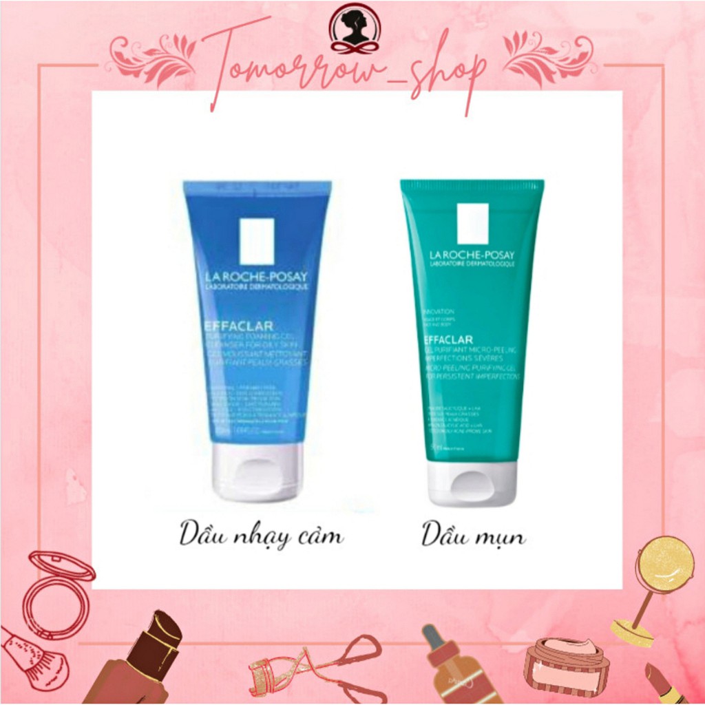 Sữa rửa mặt La Roche Posay Effaclar Purifying Foaming Gel và Micro-peeling Purifying50ml
