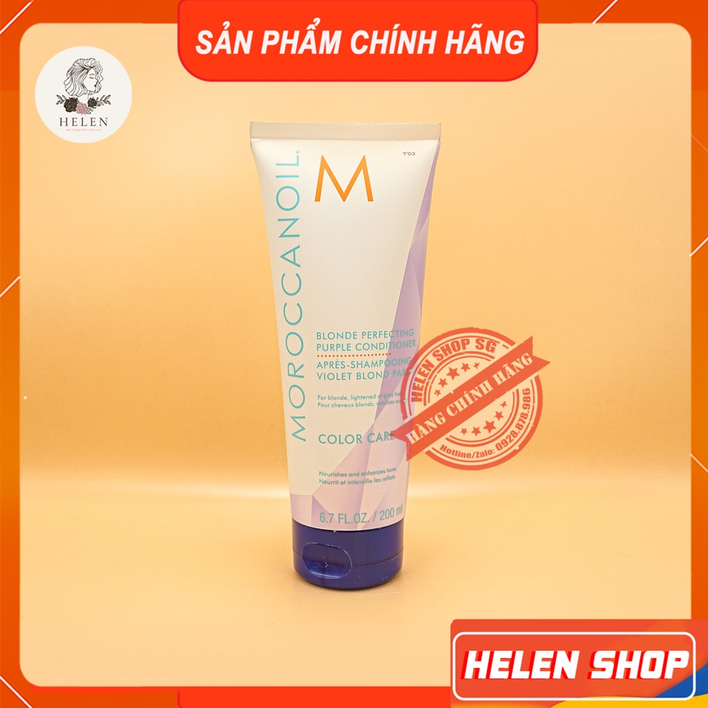 Dầu Gội Ánh Tím Khử Vàng Moroccanoil Blonde Perfecting Purple Shampoo