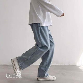 Qj068 - kbt.1016 quần jean baggy nam đen ống rộng