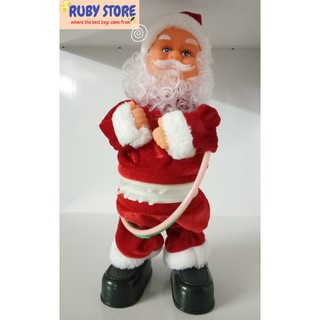[Đồ chơi Noel] ÔNG GIÀ NOEL LẮC VÒNG ĐÔI, NHẠC GIÁNG SINH TIẾNG ANH