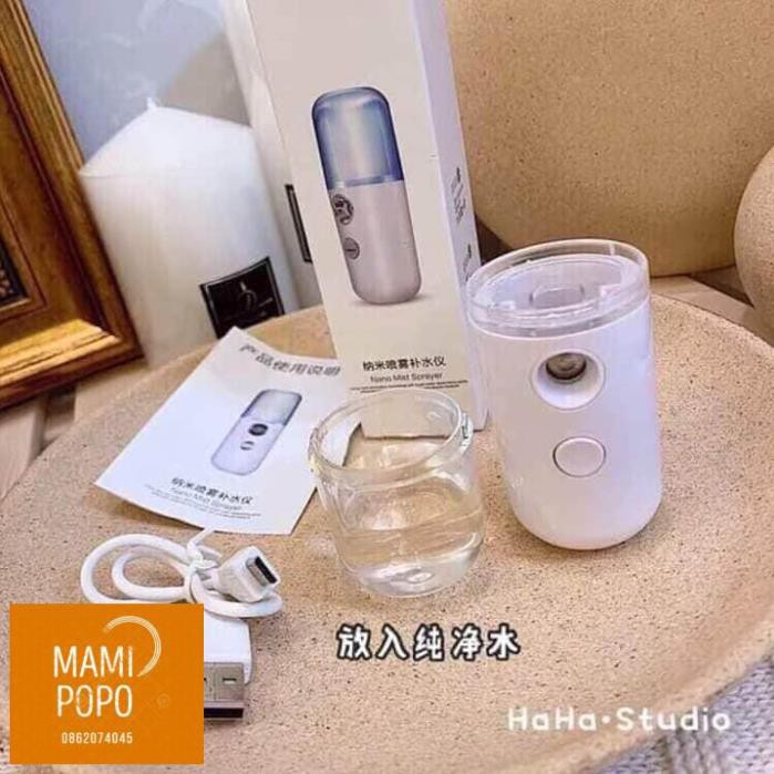 MÁY XỊT KHOÁNG XÔNG MẶT NANO MINI CẦM TAY