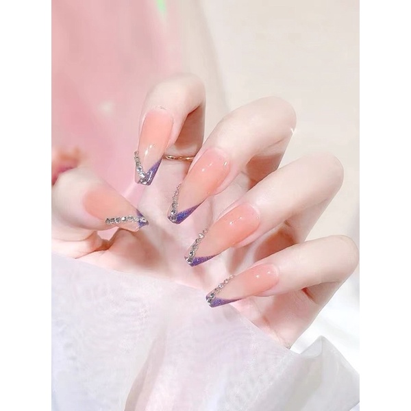 [Nail] Đá Hồng Kông chân bằng trang trí móng - gói 1440 viên - đá màu trắng và đá bảy màu