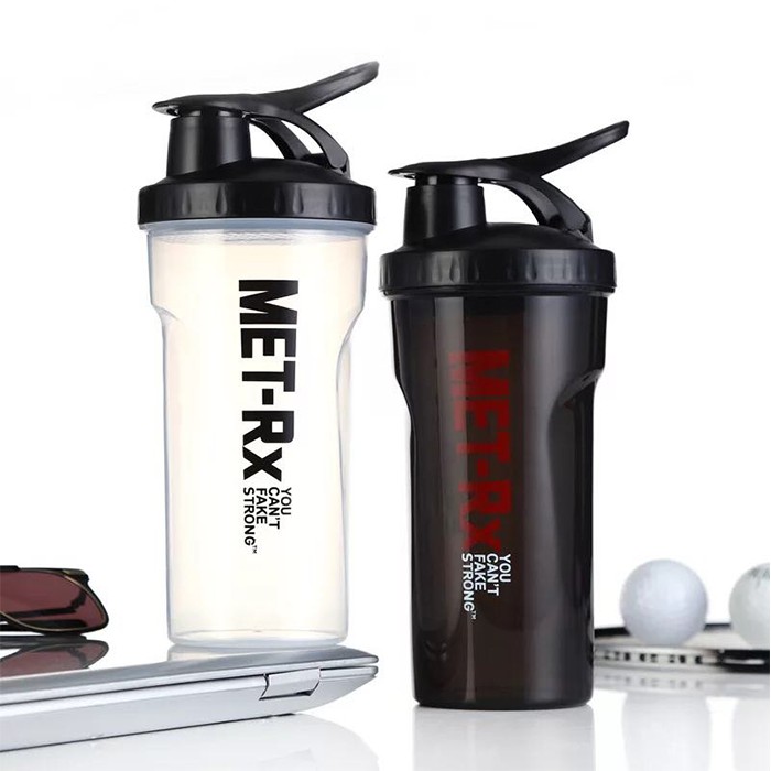 Bình lắc tập gym bình thể thao shake bottle Met-RX