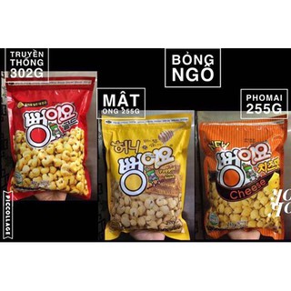 COMBO 5Gói Bỏng ngô Hàn Quốc Bbongjyo đủ vị gói lớn 255g.302g