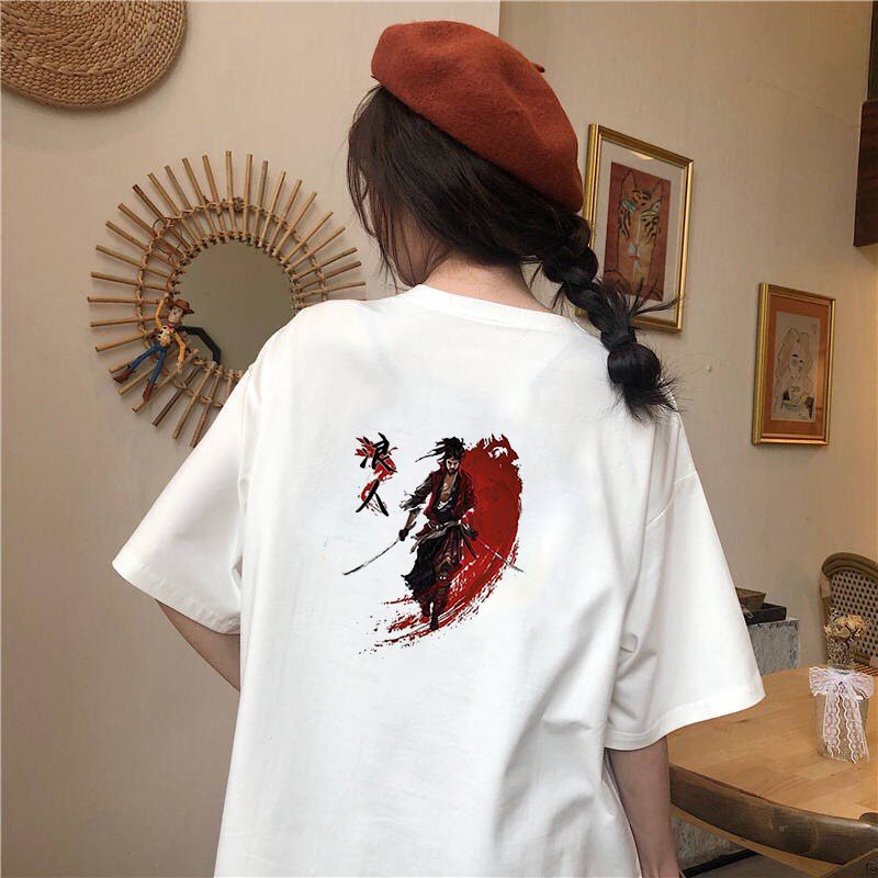 Áo thun tay lỡ nữ form rộng Samurai form rộng vải dày mịn 2020T1811