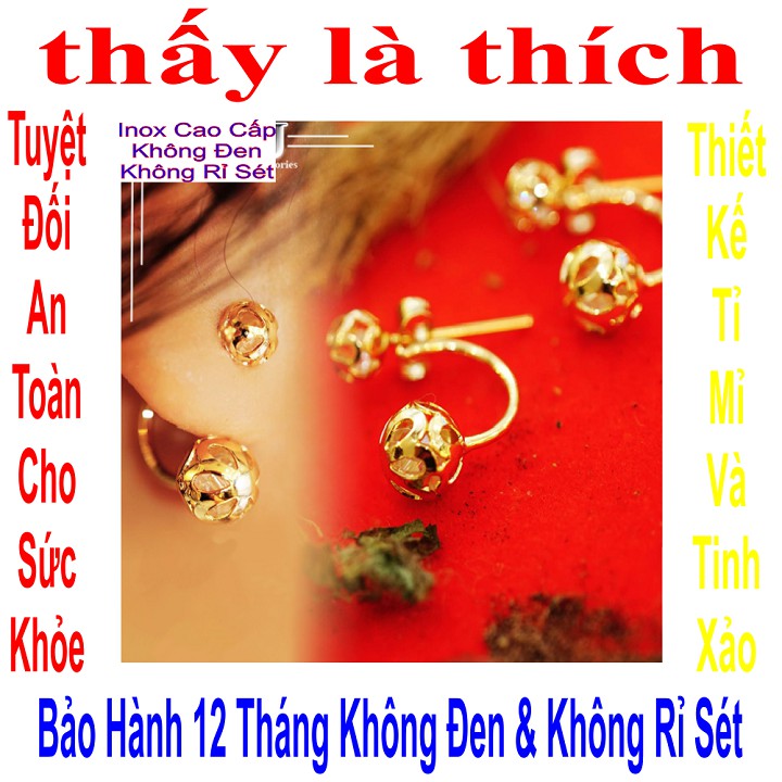 Lắc tay hạt châu màu vàng cho phụ nữ - Cam kết 1 đổi 1 nếu hoen, gỉ sét