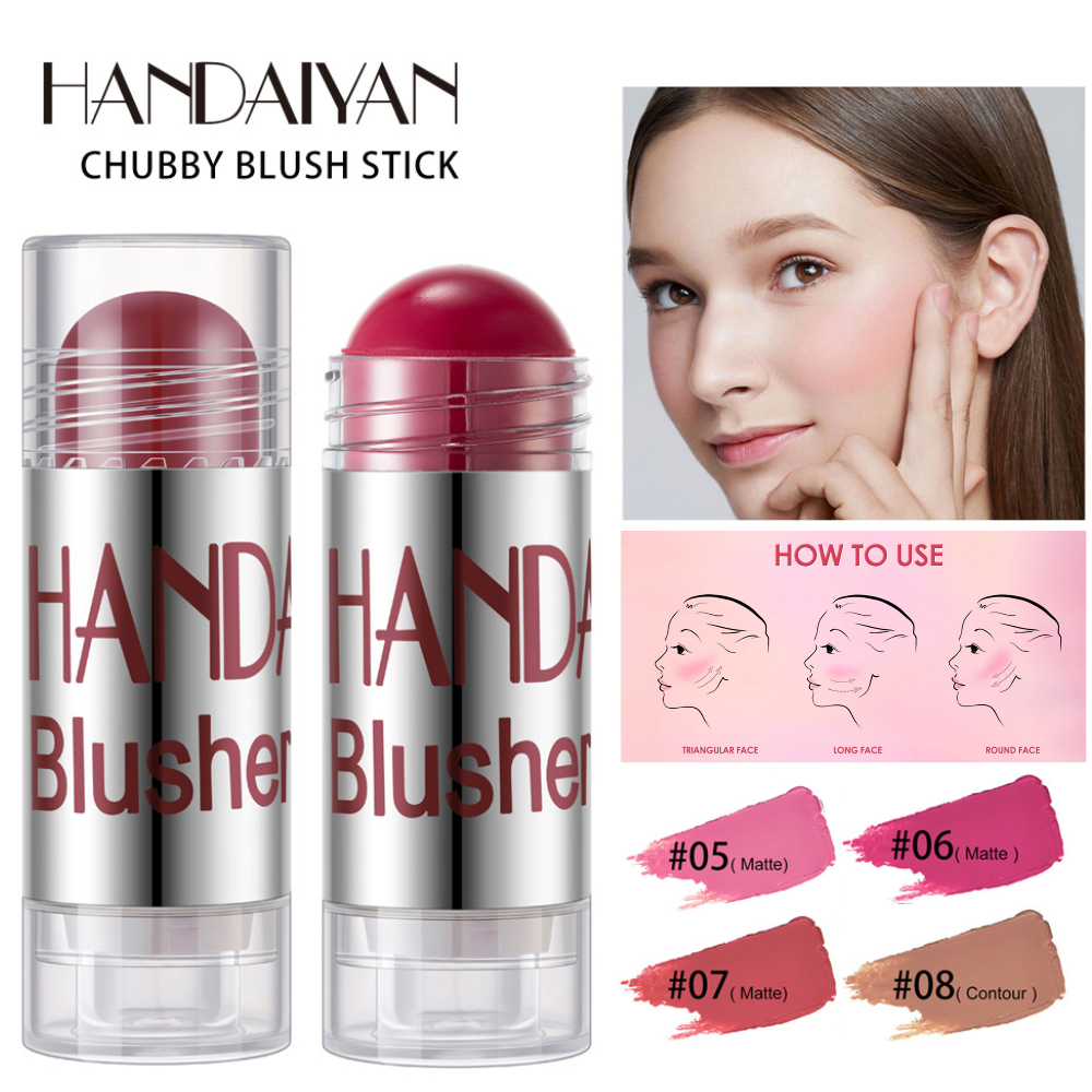 (Hàng Mới Về) 1 Thỏi Phấn Má Hồng Trang Điểm Tạo Khối Màu Hồng Lì Handaiyan | BigBuy360 - bigbuy360.vn