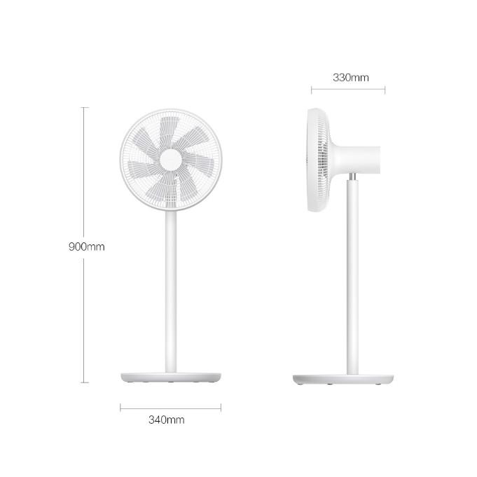 Quạt cây kèm pin 2800 mAh Xiaomi wireless Floor Fan 2S (with battery)