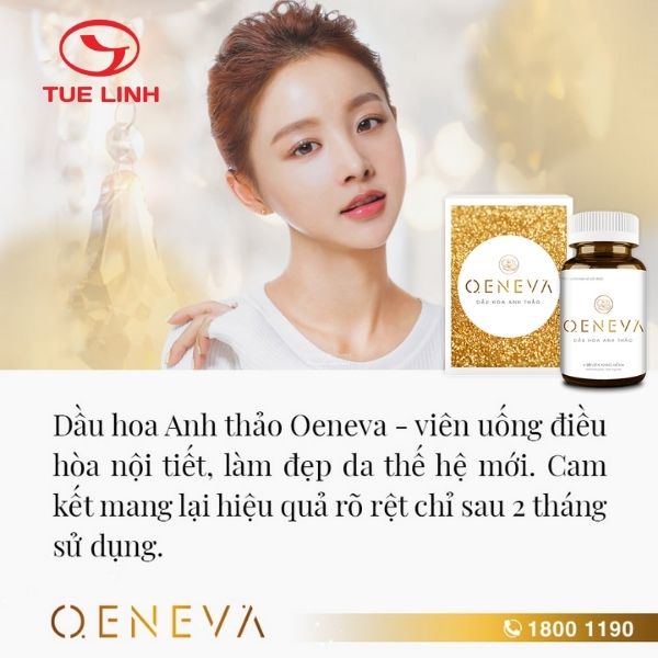 ✅ Dầu Hoa Anh Thảo OENEVA Tuệ Linh - Mua 5 tặng 1 -  [Chính hãng] - Cân bằng nội tiết, sạch mụn, sáng da - Lọ 30 viên