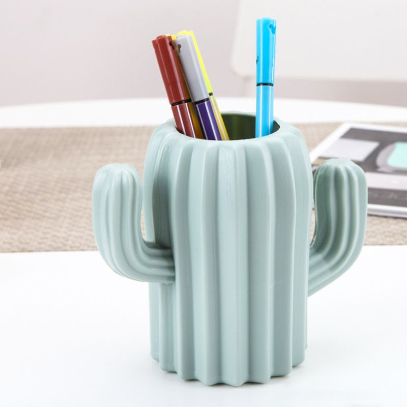 Giá Đỡ Bút Hình Cây Xương Rồng Độc Đáo Trang Trí Bàn Làm Việc / Trường Học / Văn Phòng