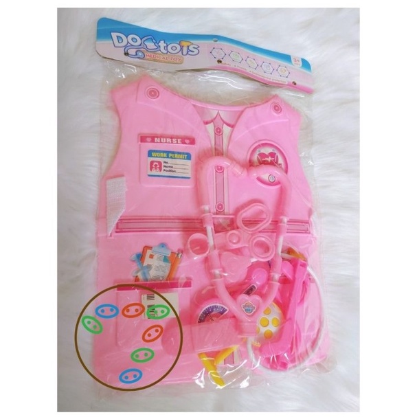 Bộ đồ chơi Áo nhựa và dụng cụ khám bệnh dành cho bác sĩ tí hon