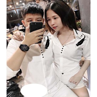 Áo đôi - sơ mi cặp đôi smc80 - lovicouple - có feedback