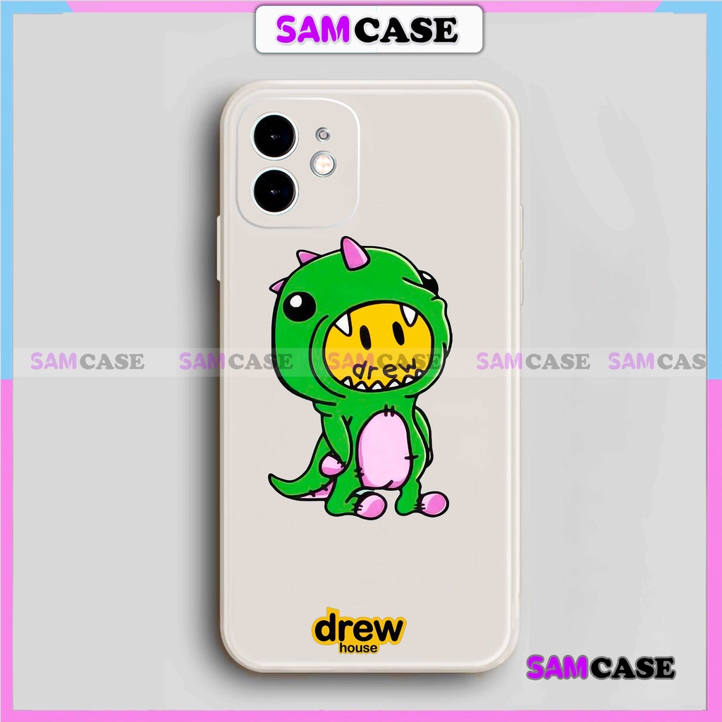 Ốp lưng iPhone Drew cạnh viền vuông silicon mềm dẻo bảo vệ camera cho 6/6s/7/8/X/XS/XR/11/12/13 Pro Plus Max cute đẹp