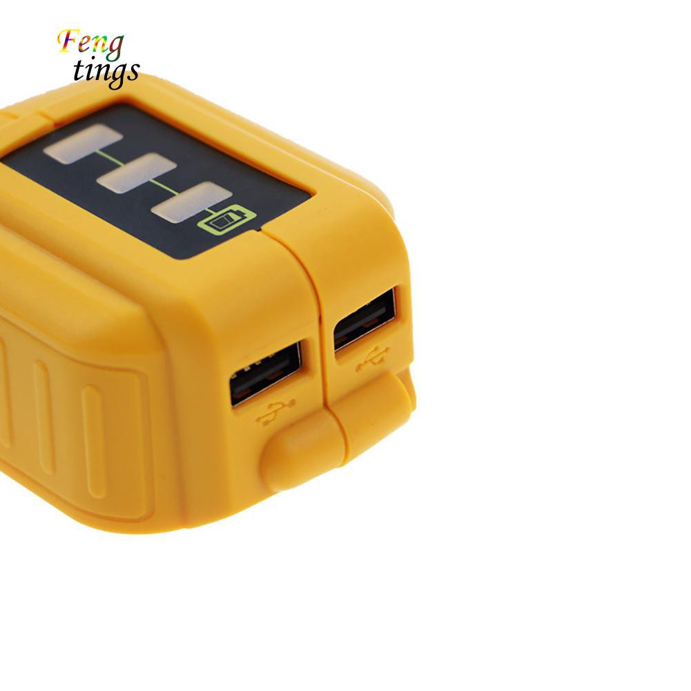 ✌ FT ✌ Universal Phone USB Charger Adapter Converter for DEWALT 12/18/20V Li-ion DCB090