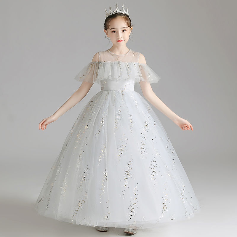 Gaun kanakbaju Đầm Biểu Diễn perempuanPiano Cao Cấp Hóa Trang Cô Dâu / Hoa Nhỏ Nhắn Xinh Xắn Cho Bé Gái