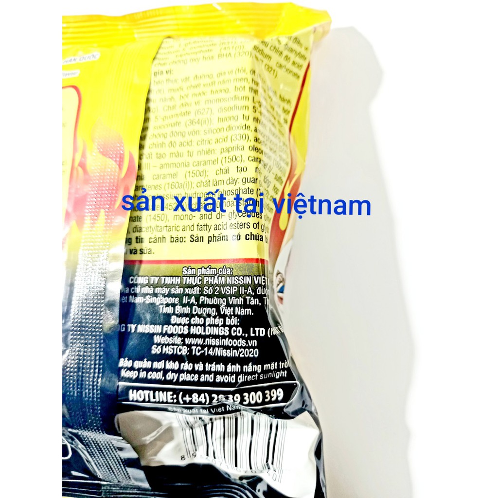 mì gà phô mai trứng muối cay nissin, 71 gr gói, xào khô 3 vị | BigBuy360 - bigbuy360.vn