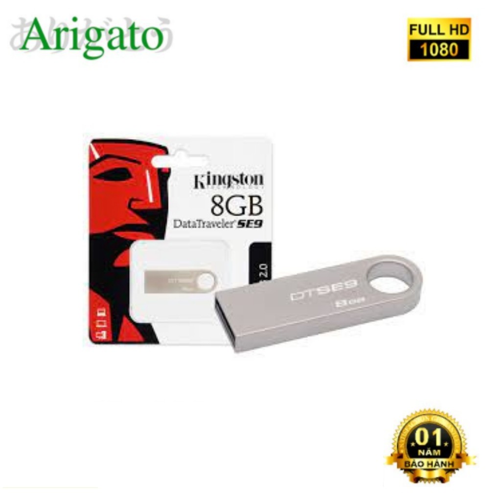 USB 8G KINGTON (ĐỦ 8GB) ARIGATO Đảm Bảo Chất Lượng