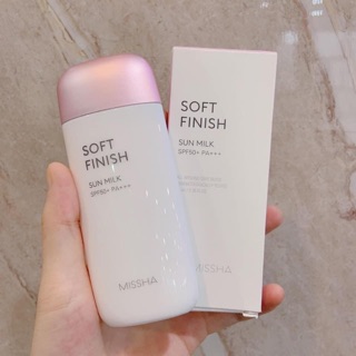 Kem chống nắng missha soft finish sun milk tuýp full size 70ml, hàng chuẩn Hàn. Có bill ạ !