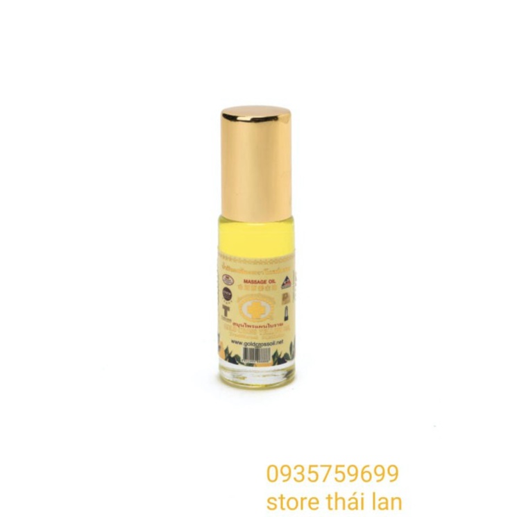 Dầu thảo dược thập tự vàng Thái Lan chai lăn nhỏ 5ml