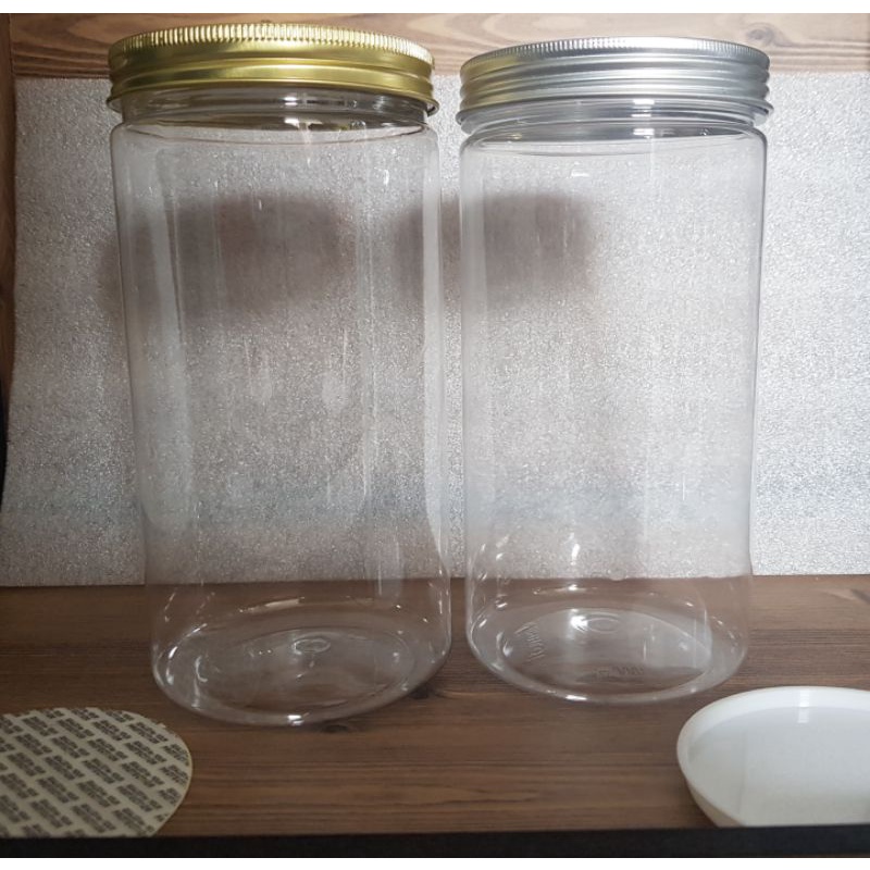 Hủ PET vặn 1000ml 9x18cm  kèm seal hoặc lót nhựa
