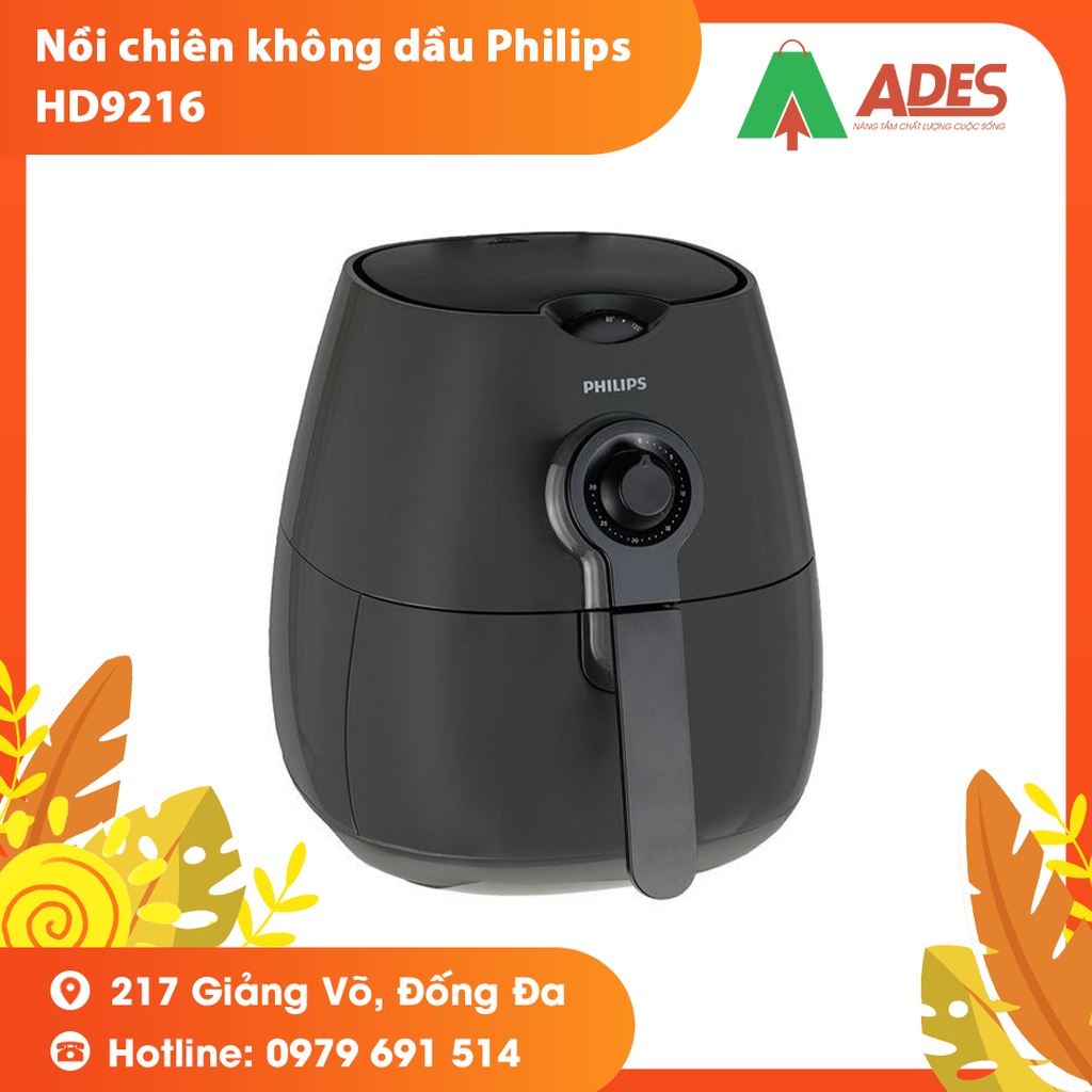 [Mã 154ELSALE2 giảm 7% đơn 300K] Nồi chiên không dầu Philips 4.5 lít HD9216 - Bảo hành Chính hãng