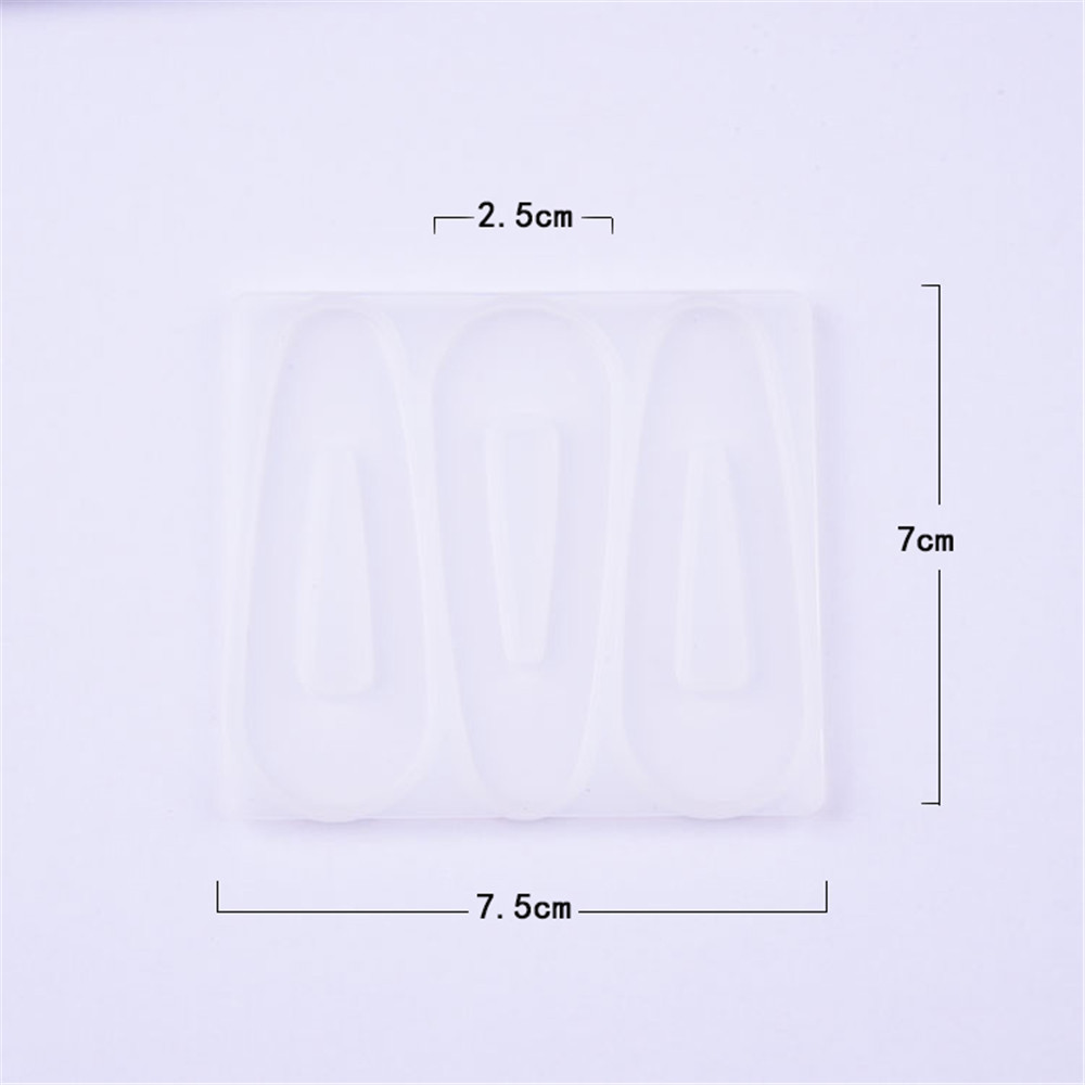 Set 3 Khuôn Silicon Làm Kẹp Tóc Thủ Công