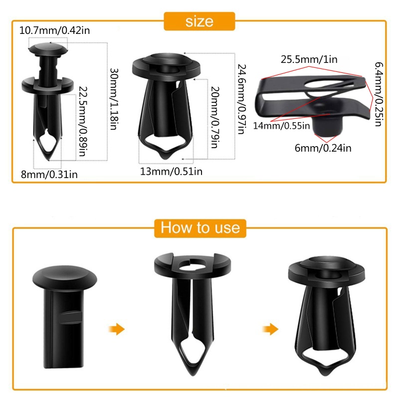 Đinh Tán Kẹp Bảng Điều Khiển Cửa Xe Hơi Infiniti