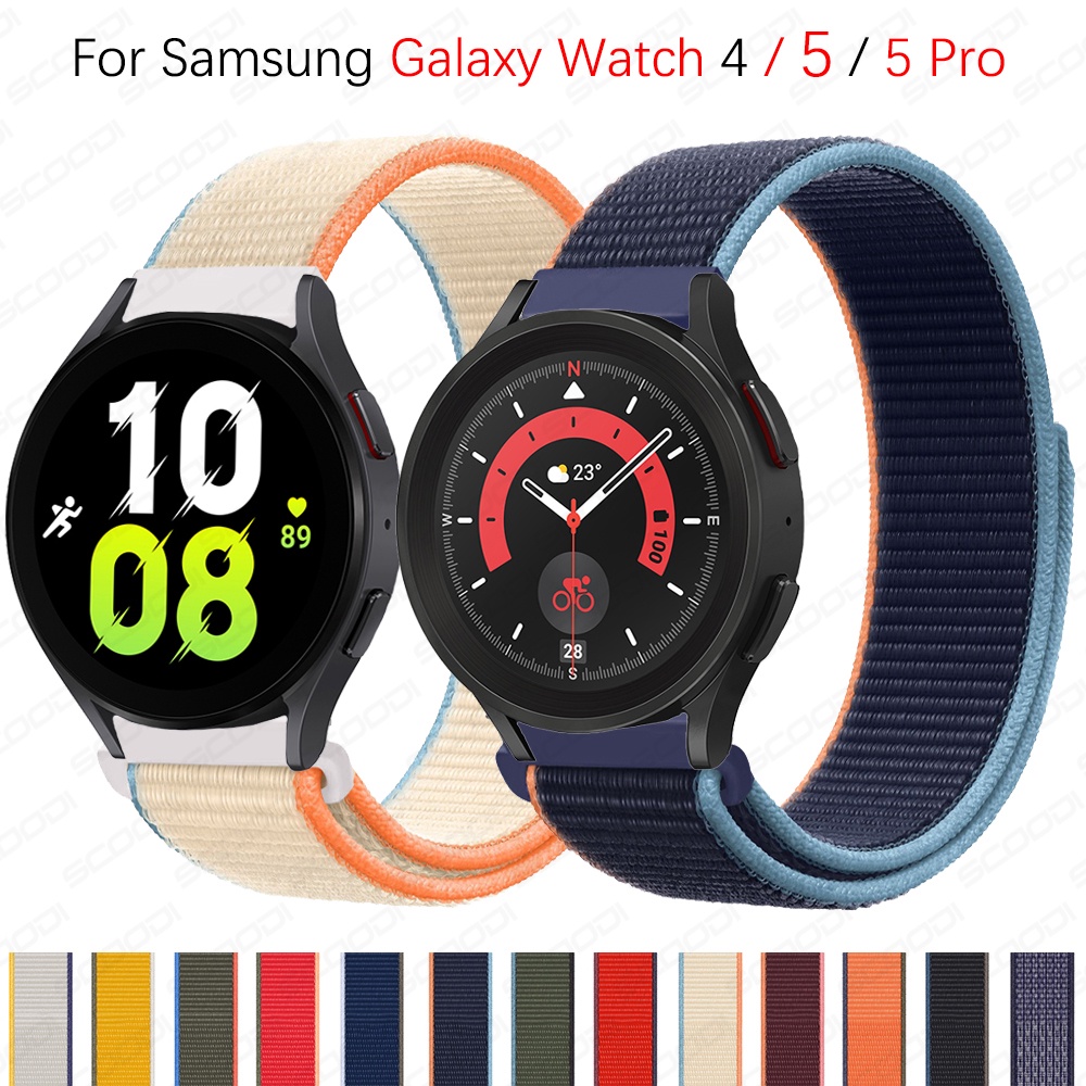 Dây Nylon Bện Cho Đồng Hồ Thông Minh Samsung Galaxy Watch 4 / 5 / 5 Pro 40mm 44mm 45mm