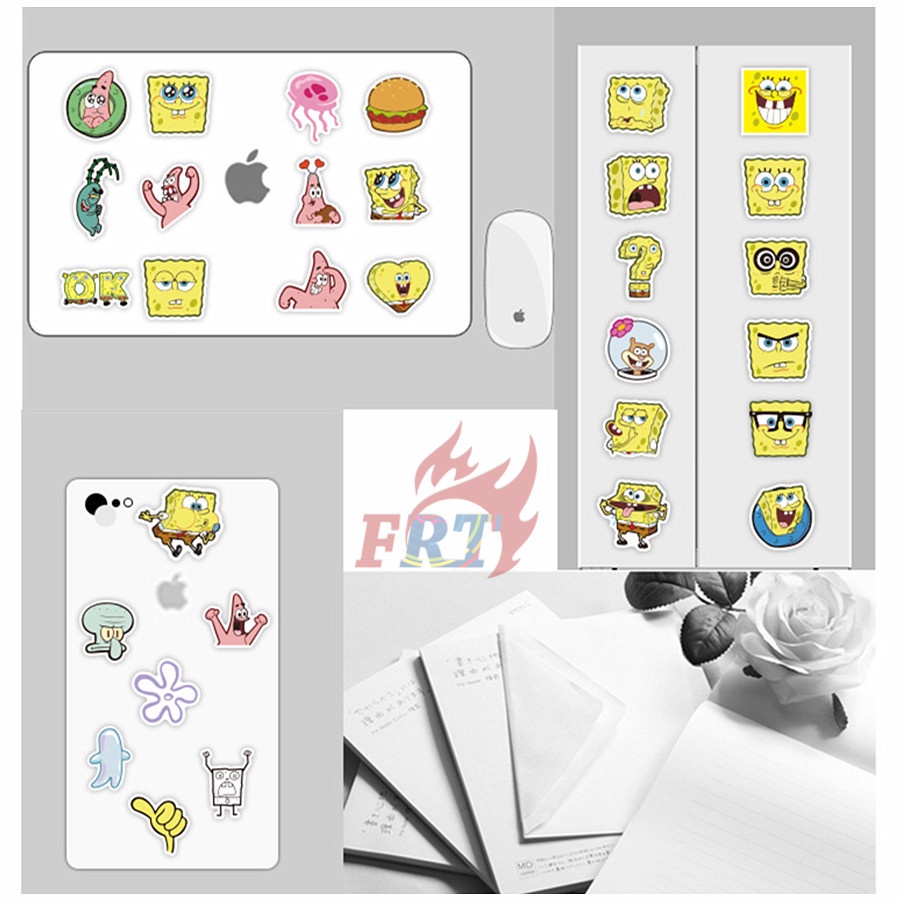 ❉ SpongeBob SquarePants Stickers ❉ 40Pcs/Set DIY Decals Stickers for Album Diary Laptop Scrapbooks