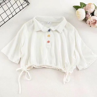 Croptop Petter Rút Dây 2 Bên