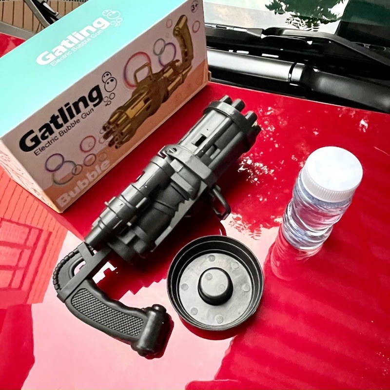 [ Tặng kèm Pin ] Súng bắn bong bóng xà phòng 8 nòng thổi