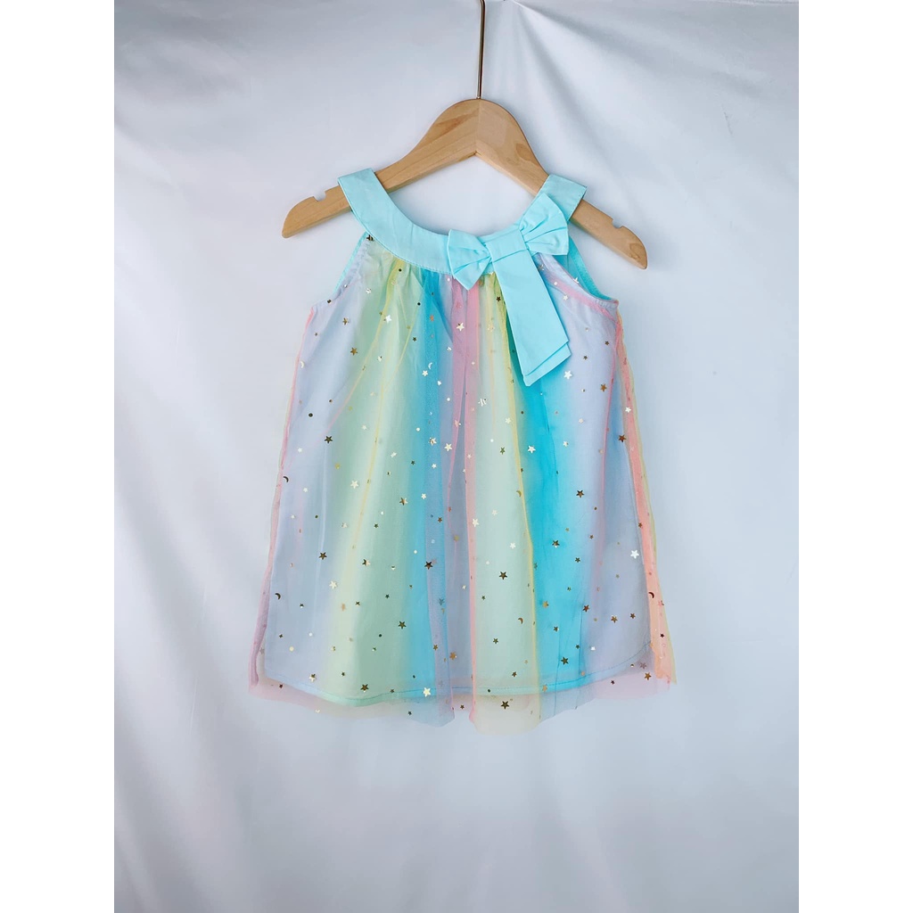 Hàng xuất dư - Váy 2 lớp kim tuyến bé gái