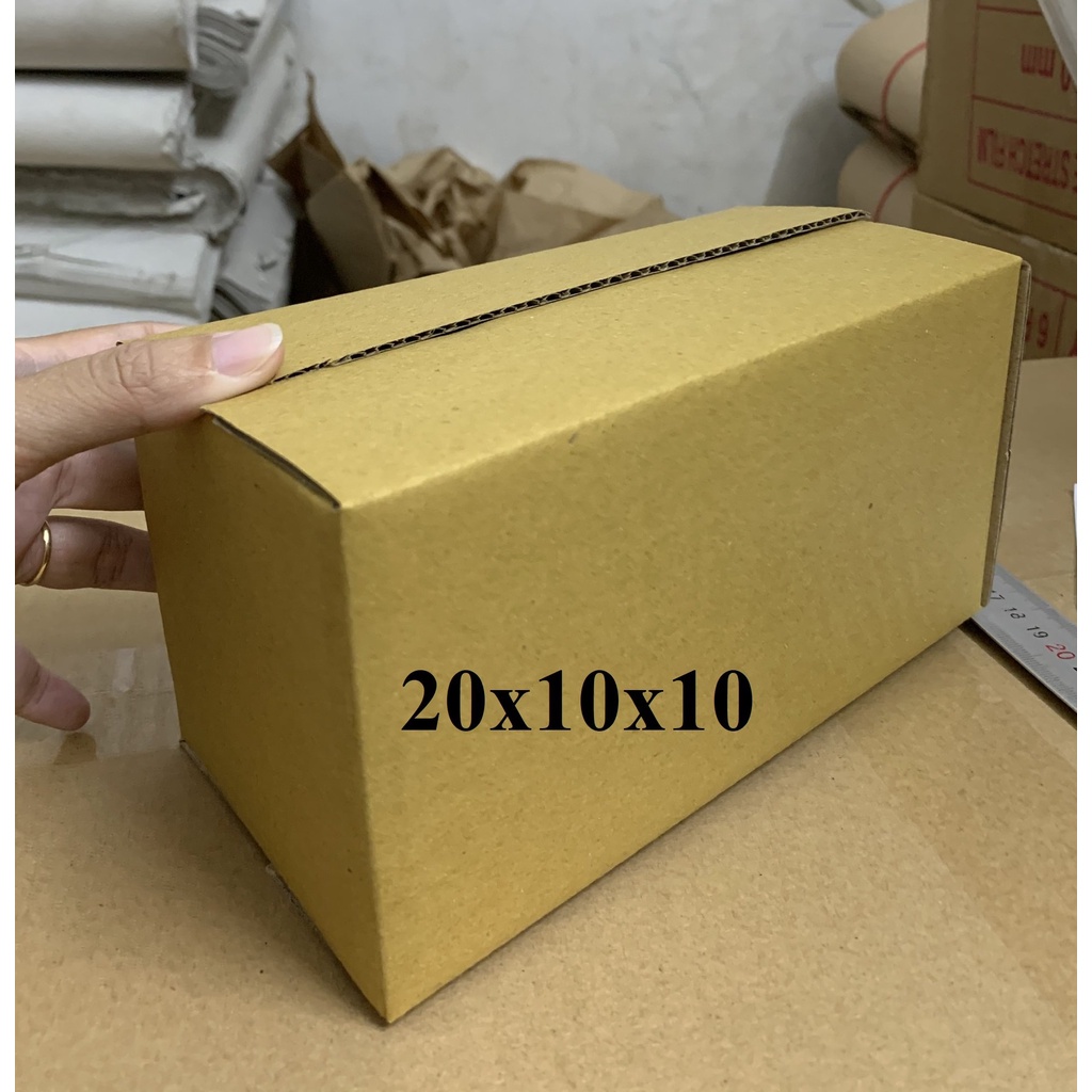 Thùng Carton 20x10x10 Cm Bộ 100 Hộp Carton