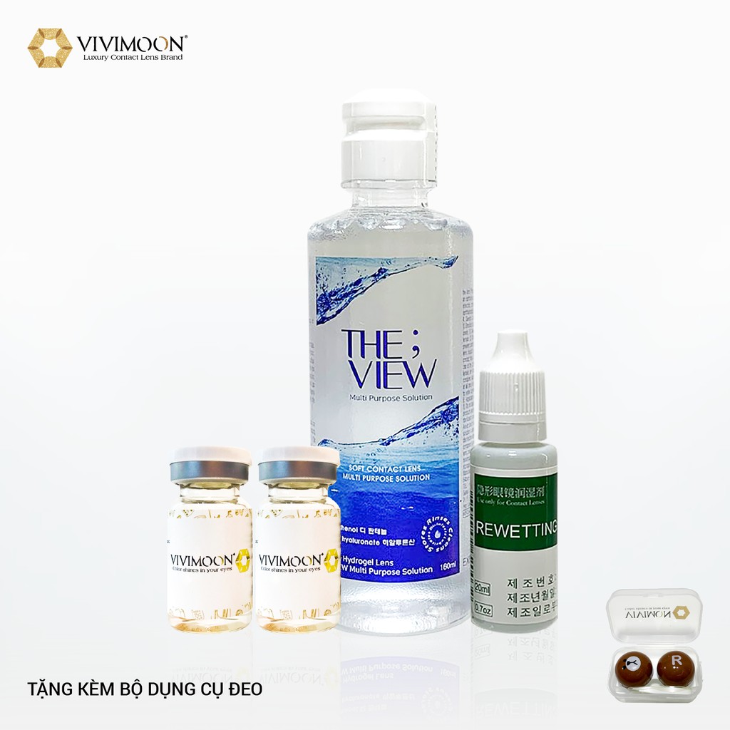 Bộ Sản Phẩm Kính Áp Tròng Không Màu VIVIMON - Lens Cận Trong Suốt | BigBuy360 - bigbuy360.vn