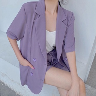 Bộ vest tím