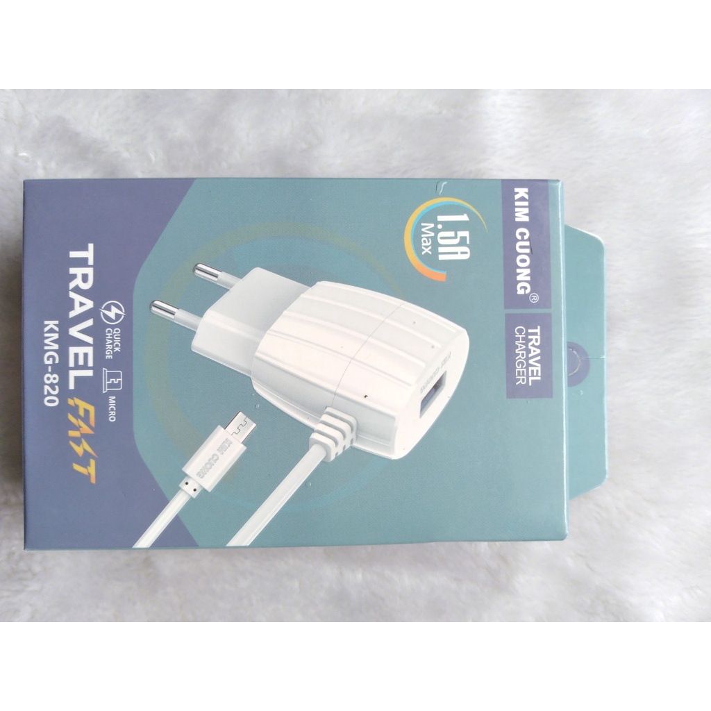 Bộ Sạc Liền Dây Android Kim Cương KMG-820-
