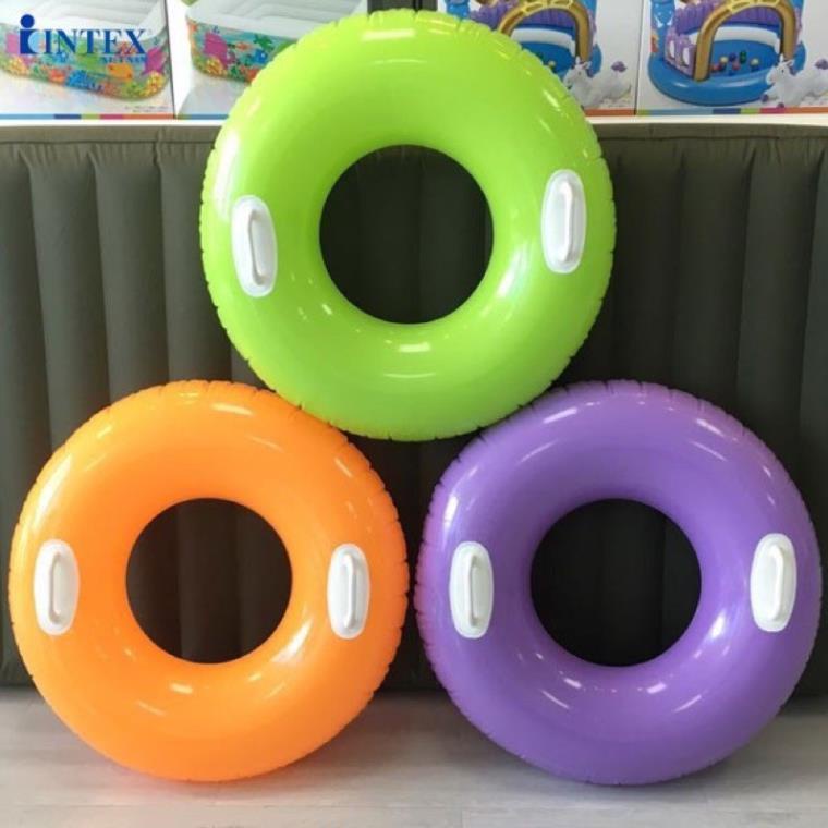 Phao bơi tròn đường kính 76cm màu sắc tươi sáng nổi bật thích hợp cho trẻ em và người lớn chính hãng Intex